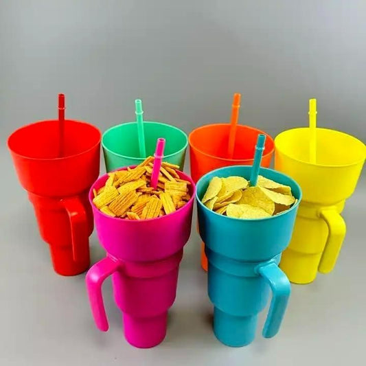 BPA-Free 2-in-1 Cup – 900ml Leak-Proof with Straw - ShoCial