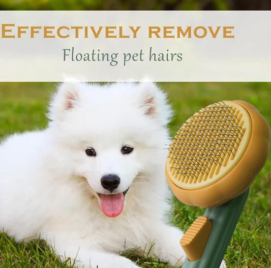 Self-Cleaning Dog & Cat Comb – Pet Grooming Brush