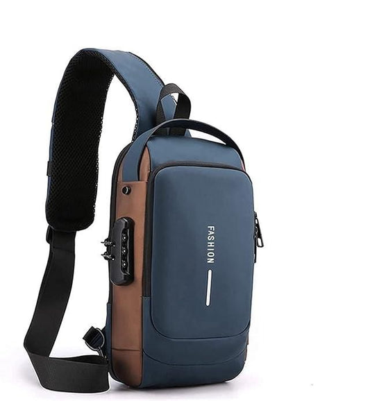 Unisex Leather Sling Bag – Stylish & Compact Crossbody