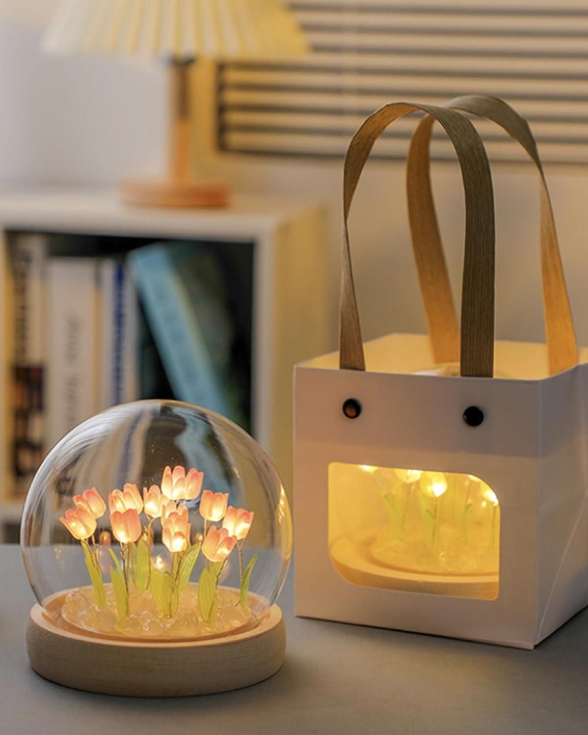 Round Tulip LED Light – Multicolor Decorative Lamp - ShoCial