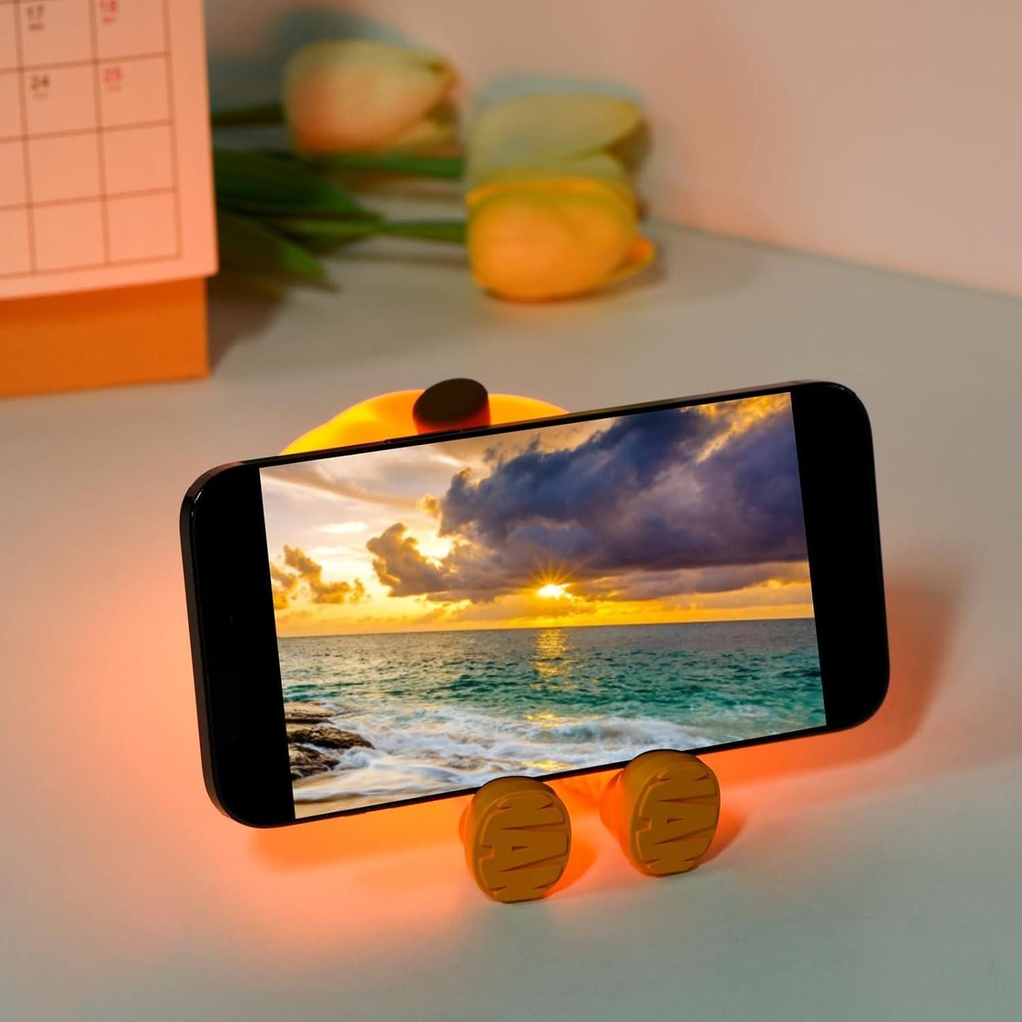 Sad Pumpkin Silicone Night Lamp – Rechargeable LED