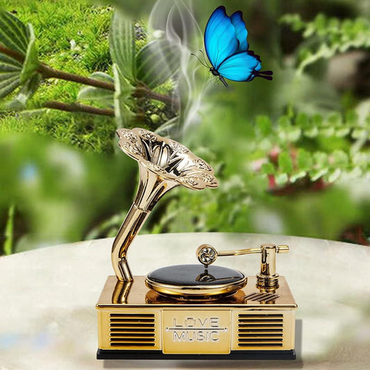 Car Vintage Phonograph Record Player Perfume Diffuser