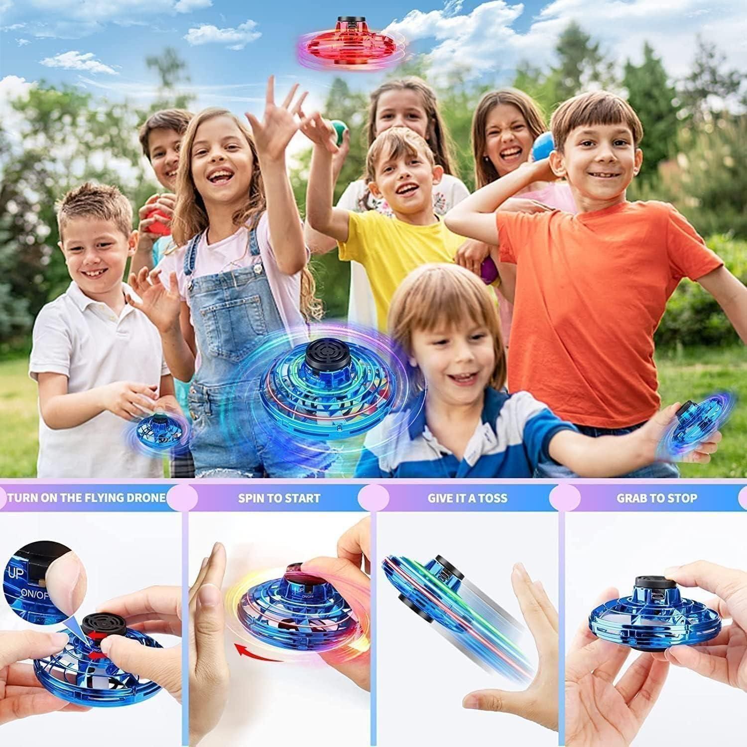 Magical Gyro Flying Spinner – Fun Aerial LED Toy - ShoCial