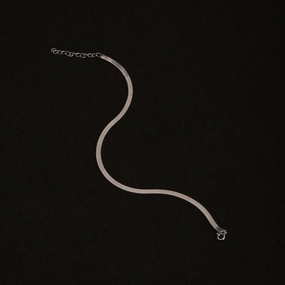 Anti-Tarnish Snake Anklet – Sterling Silver Chain - ShoCial