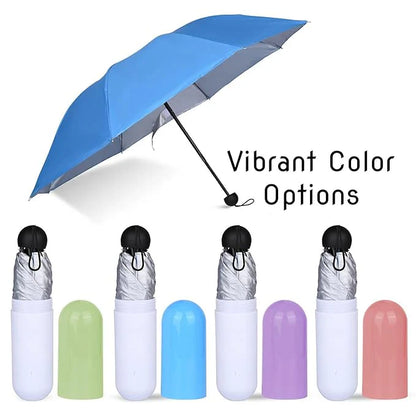 Mini Compact Capsule Umbrella – Portable & Waterproof