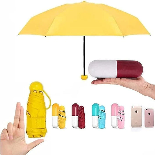 Mini Compact Capsule Umbrella – Portable & Waterproof