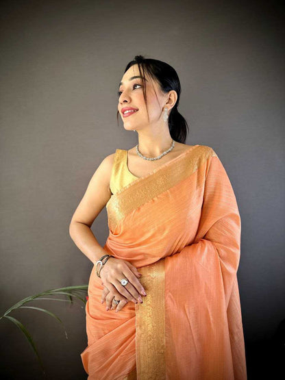 YNF Soft Silk Mohini Vol 19 Saree – Elegant Zari Woven Soft Silk Saree with Blouse