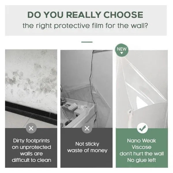 Self- Adhesive Transparent Electrostatic Wall Protection Film – Buy 1 Get 1 Free - ShoCial
