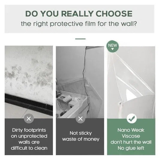 Self- Adhesive Transparent Electrostatic Wall Protection Film – Buy 1 Get 1 Free - ShoCial