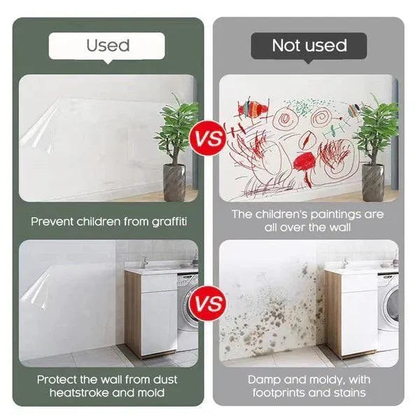Self- Adhesive Transparent Electrostatic Wall Protection Film – Buy 1 Get 1 Free - ShoCial