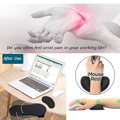 Desk Arm/Wrist Rest Pad – Ergonomic Memory Foam Support