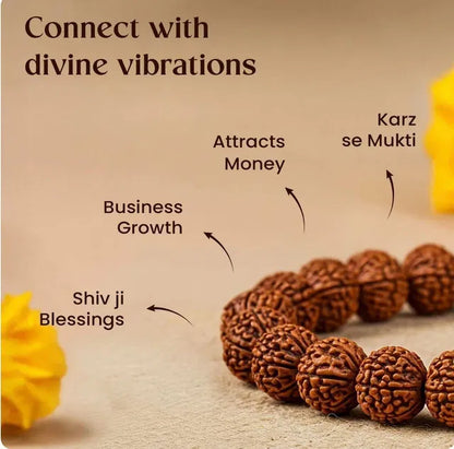 7 Mukhi Rudraksha Bracelet for Wealth & Spiritual Growth
