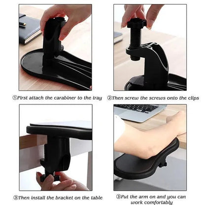 Desk Arm/Wrist Rest Pad – Ergonomic Memory Foam Support