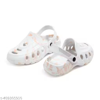 Men’s Super Soft Lightweight Clogs – Peach & White